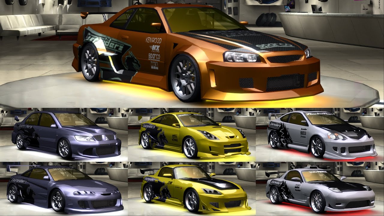 The Eastsiders Cars in Need for Speed Underground 2