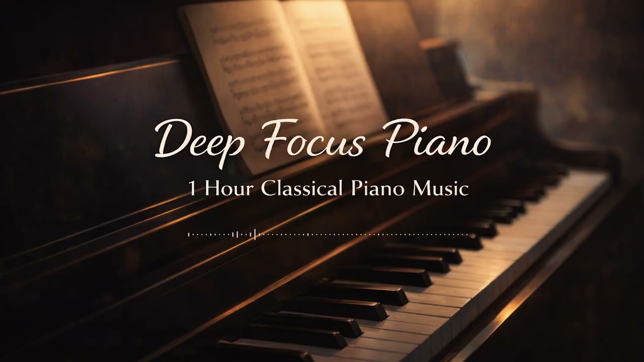 Deep Focus Piano – No Distraction Piano Music for Study (1 Hour) | Quiet Pages Studio