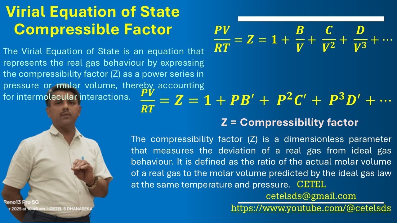 Virial Equation of State   Compressible Factor