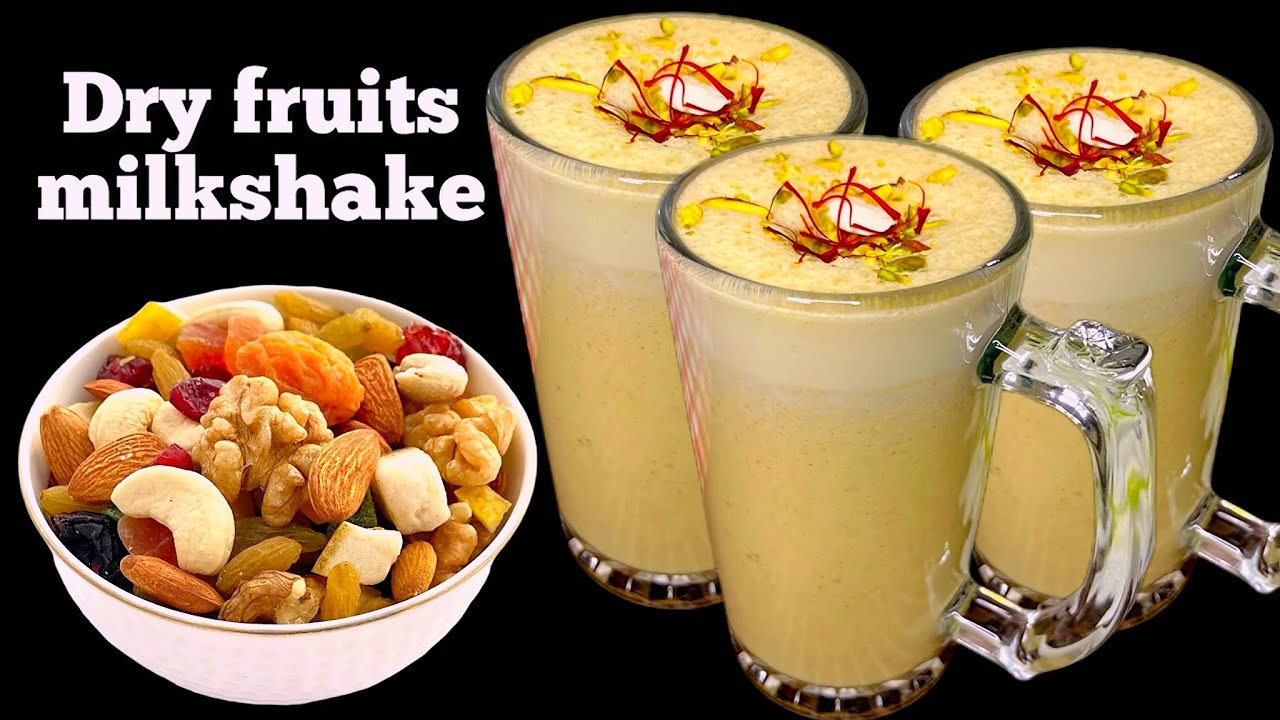 Dry Fruit Milk Shake Recipe | Dry Fruit Milkshake at Home | High Energy Drink | Dry Fruit Shake