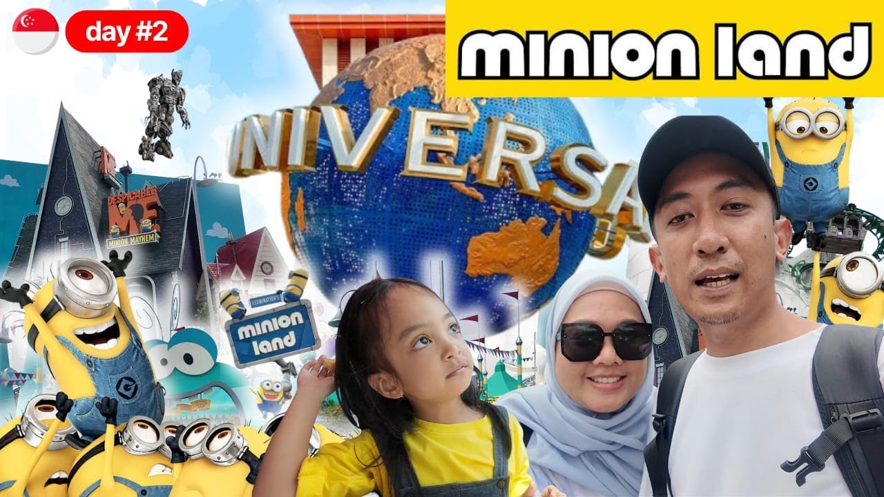MINION LAND UNIVERSAL STUDIO SINGAPORE | SEHARIAN MAIN BARENG MINION - DAY 2 - FAVMILYDAILY