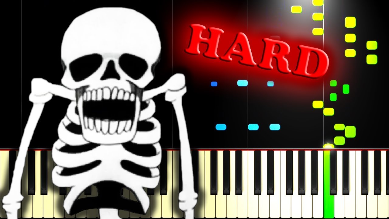 SPOOKY SCARY SKELETONS - Piano Tutorial