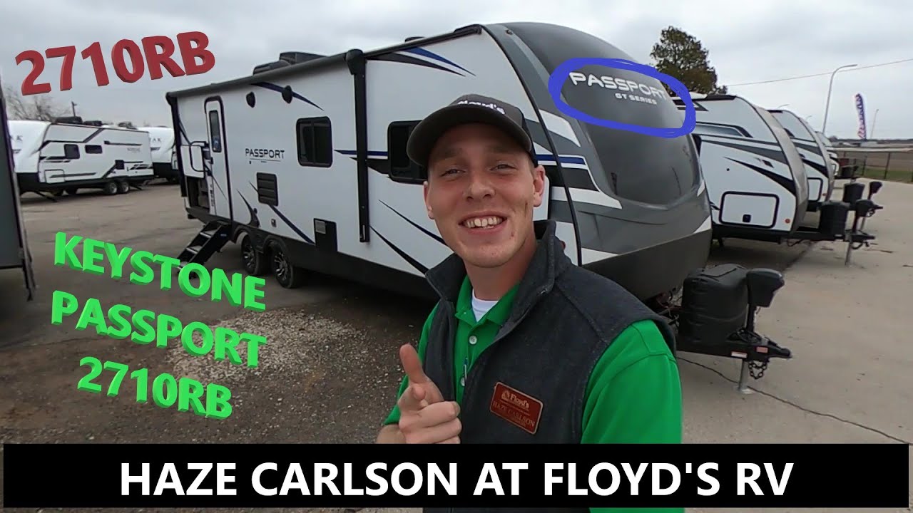 The KEYSTONE PASSPORT 2710RB has an ENORMOUS PANTRY! Haze Carlson at Floyd's RV