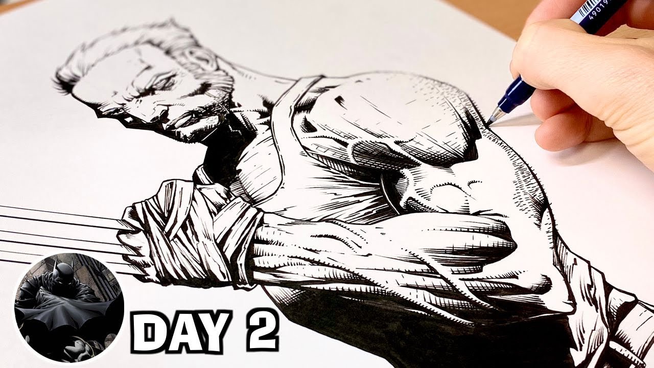7 Days Of Drawing Like David Finch! *Day 2 - LOGAN!*