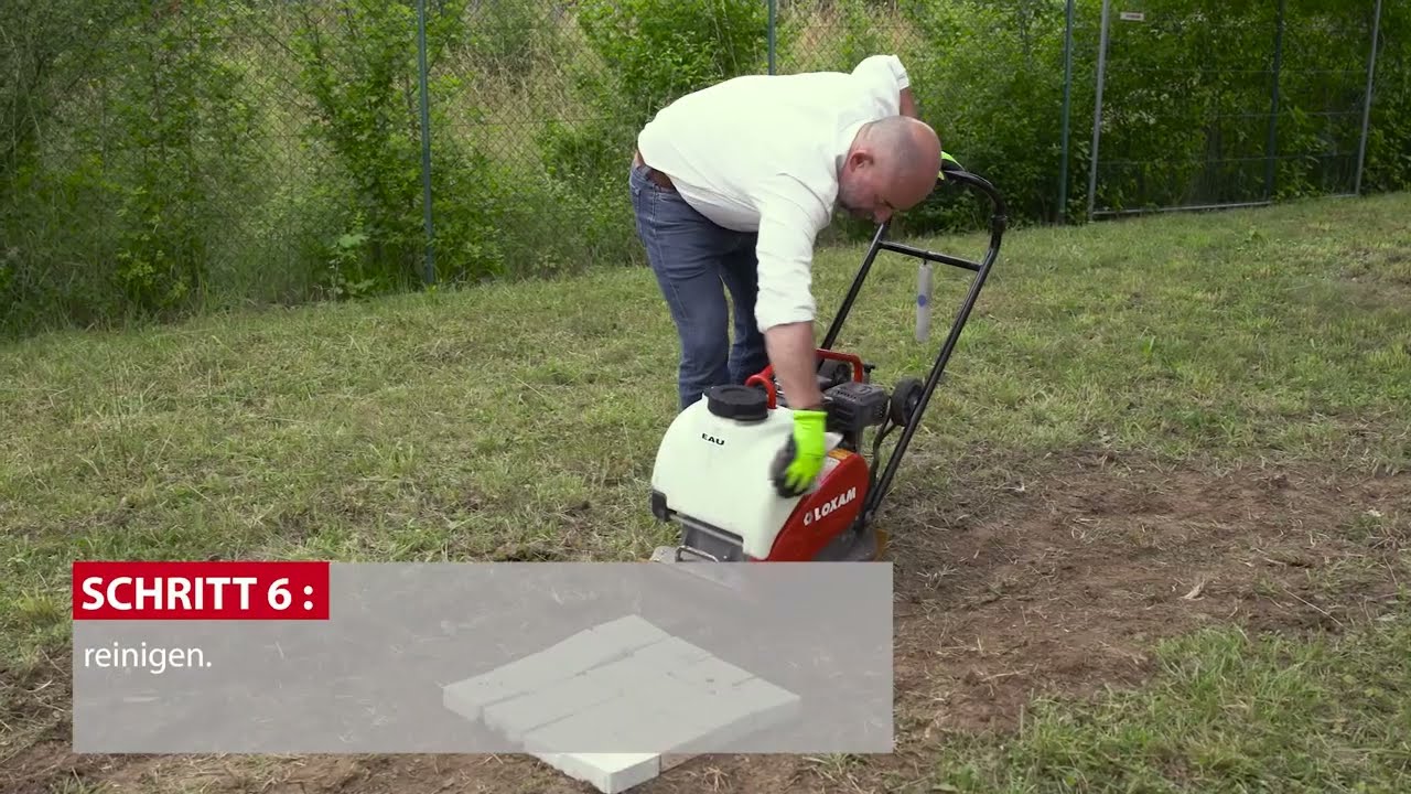 R&uuml;ttelplatte richtig benutzen | LOXAM Anleitung R&uuml;ttelplatte