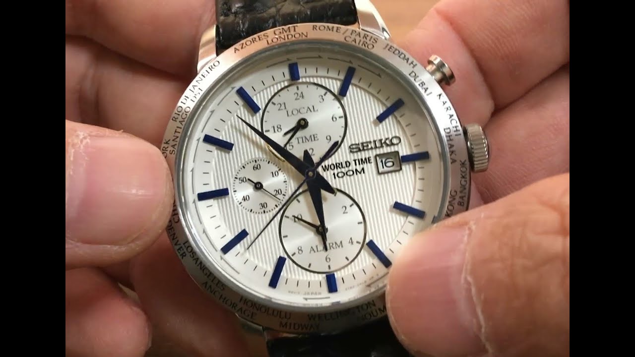 How to set SEIKO World Time SPL051P1 / 5T82-0AK0