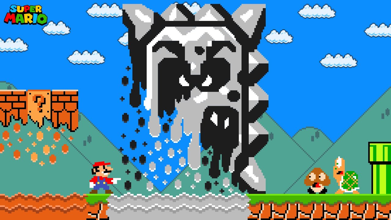 Super Mario Bros. but Everything Mario Touches MELTS