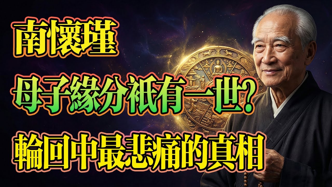 南懷瑾：母子緣分難道只有一世？輪回中最悲痛的真相！聽后淚流滿面。#南懷瑾 #輪回 #因果 #佛學智慧 #家庭關系 #轉運 #佛陀 #佛學 #佛教 #禪修 #佛法智慧 #佛教故事 #佛教文化