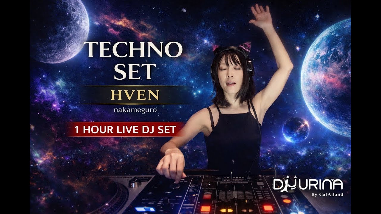 DJ YURINA | Deep & Driving COSMIC TECHNO (1 Hour Live Set)
