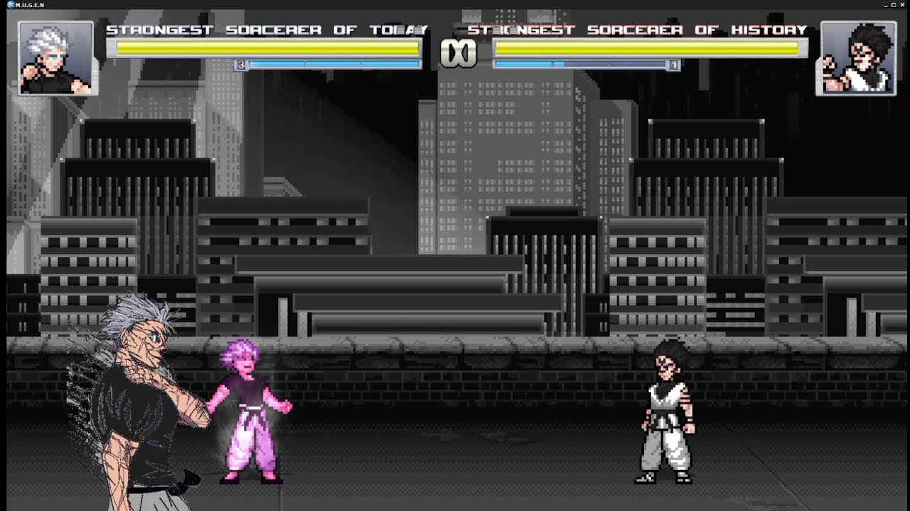 Mugen Character Gojo And Sukuna Reverse Curse Technique Edited By Mugen Sukuna.