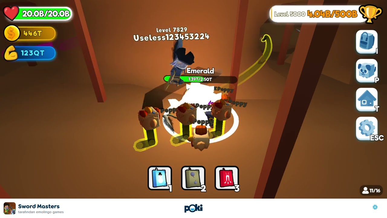 SWORD MASTERS 5000 lvl Map'e girdim!!