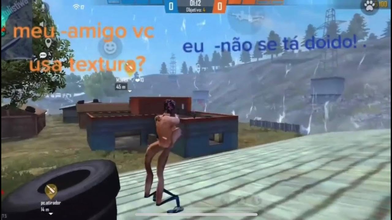 EIS QUE VOCÊ USA TEXTURA NO FREE FIRE | MEMES DE FREE FIRE | TENTE NÃO RIR