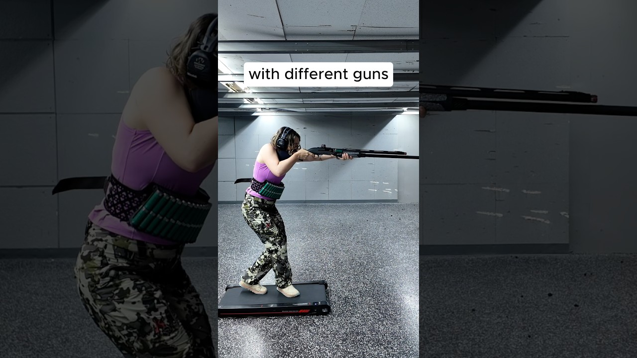 Shooting on the Move with Different Guns