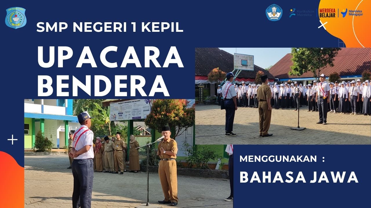 Upacara Bendera Bahasa Jawa SMP Negeri 1 Kepil. Senin, 28 Agustus 2023