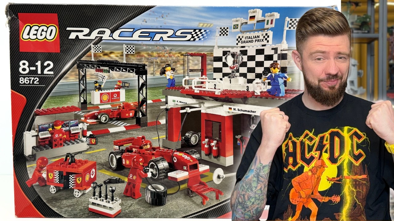 LINIA METY FERRARI 🏆 LEGO RACERS 8672 RECENZJA