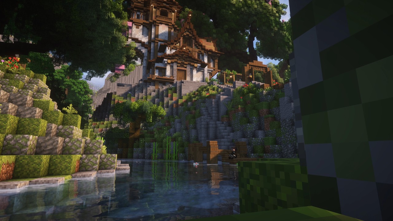 🌅 it's time to take a break.... (minecraft music w/ ambience, lake)