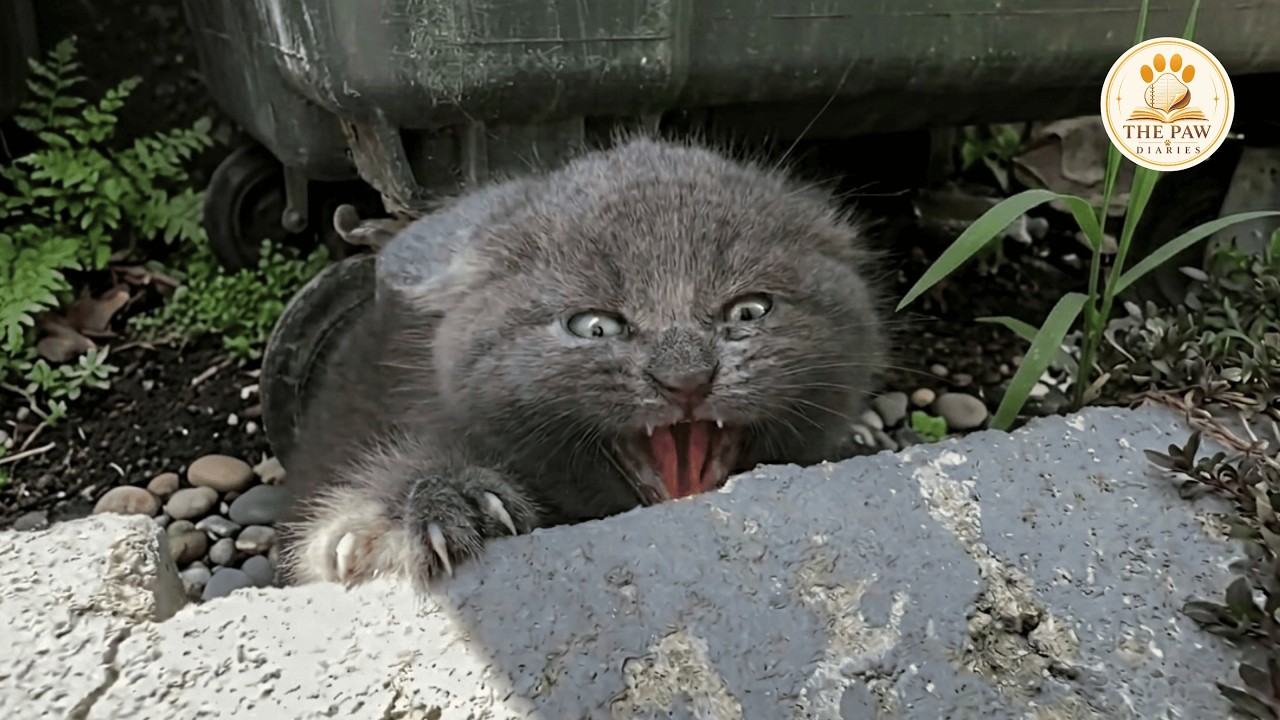 Брошенный, разъяренный котенок укусил руку, которая его спасла&hellip; а затем выбрал себе семью навсегда.