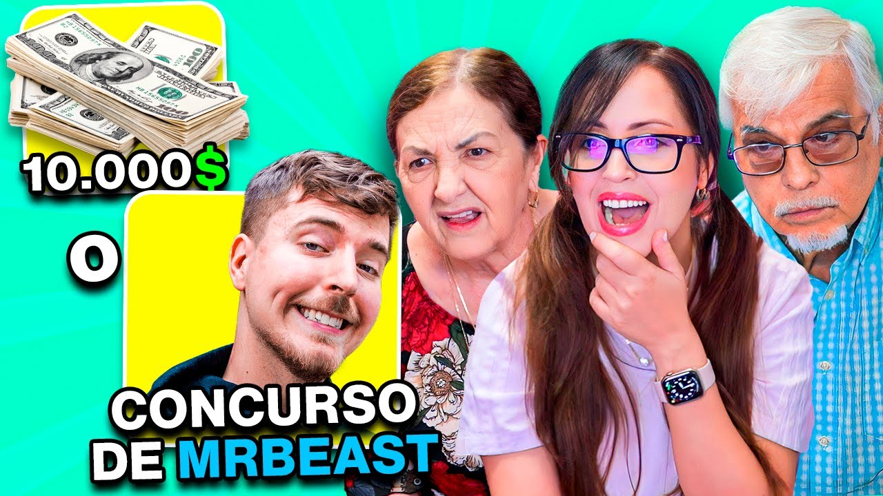 DINERO o CONCURSO de MrBeast 🔥 QUE PREFIERES con mis PADRES 😅 Sandra Cires Play