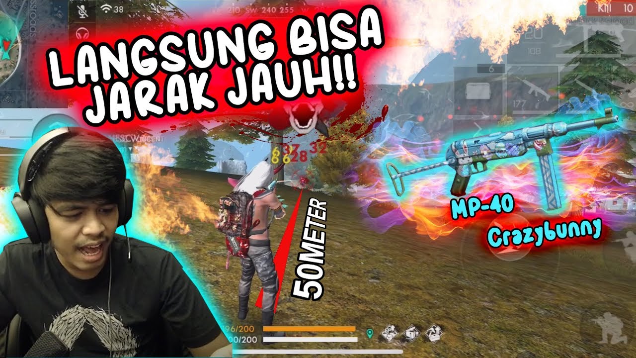 MP-40 BISA JARAK JAUH!! | REVIEW SKIN TERBARU MP-40 - FREEFIRE BATTLEGROUND