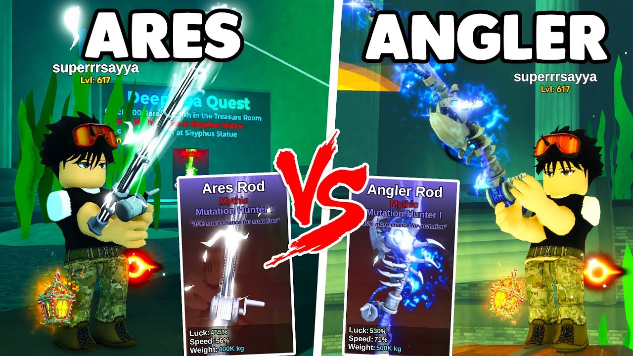 ARES ROD LAWAN ANGLER ROD MANA YANG LEBIH BAGUS DI FISH IT