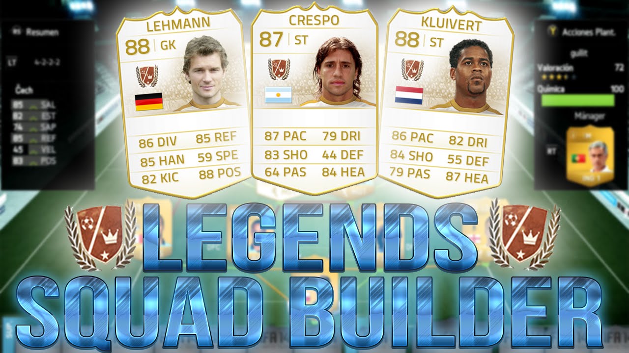 LEGENDS SQUAD BUILDER | CRESPO, KLUIVERT  & LEHMANN | ULTIMATE TEAM 14