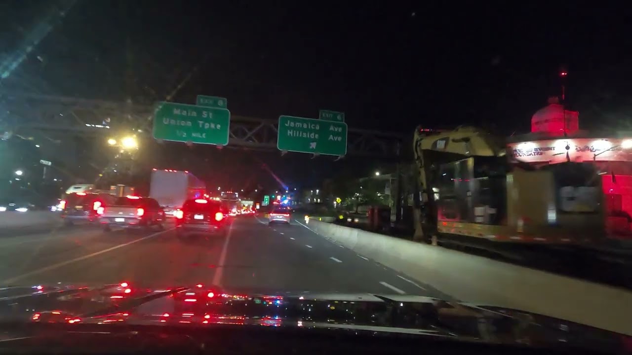 Driving from JFK Airport to Manhattan, NYC
