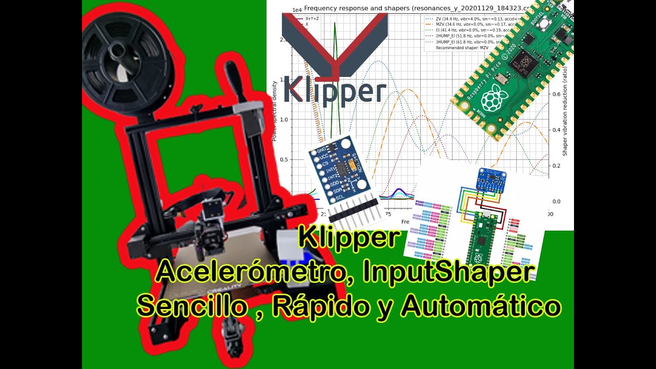 Cómo usar Acelerómetro,InputShaper Automático? Klipper ADXL345,Calidad y velocidad Impresión,Ender 3