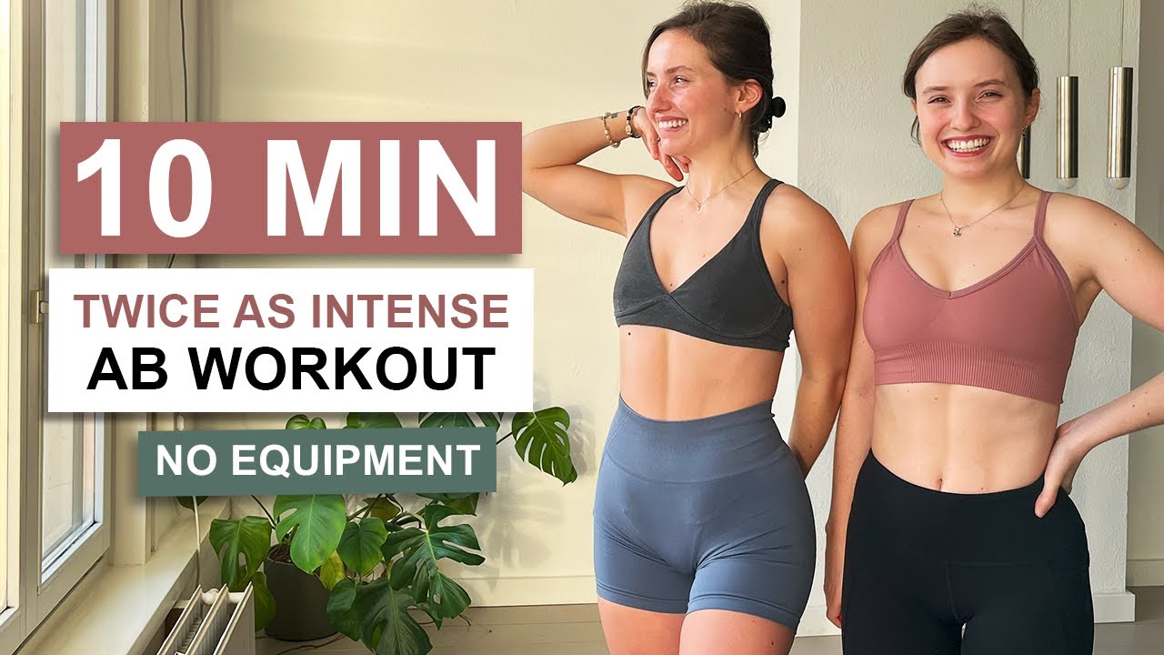 10 MIN TWICE AS INTENSE Ab Workout | Twice as Fit