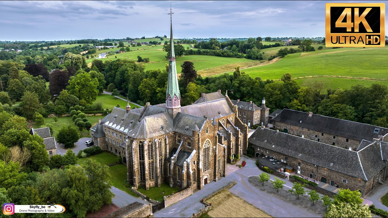 Val-Dieu Abbey  (Aubel - Belgium) - Drone footage Ultra HD 4K