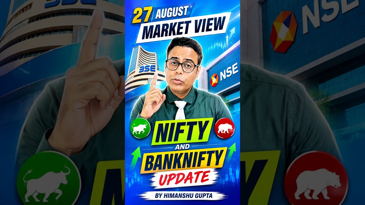 27th August Market Update | Nifty Prediction For Tomorrow | Monday Market Analysis #nifty