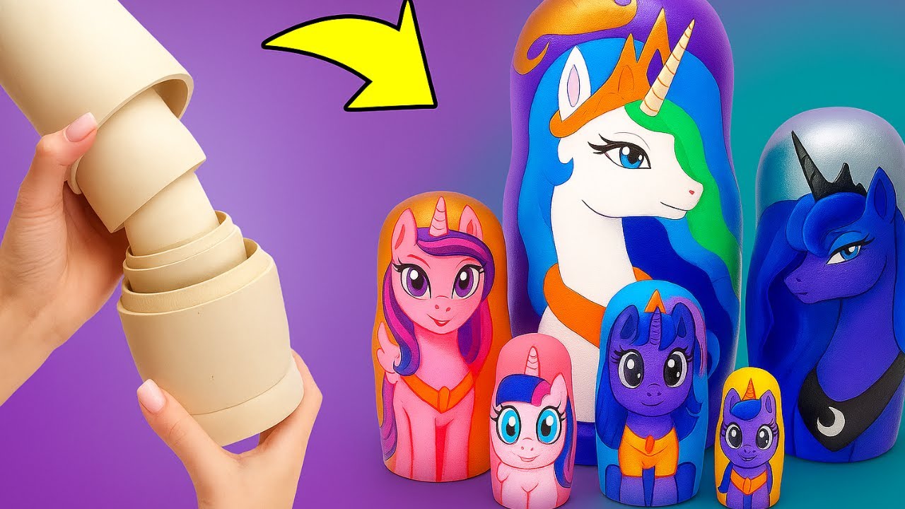 Пони в мире! 🎨🦄 Куклы-шестеренки My Little Pony своими руками