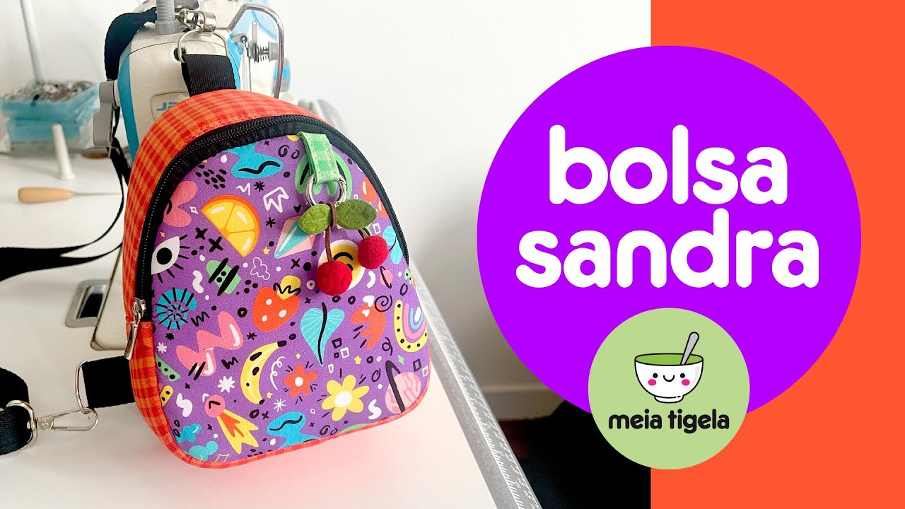 Bolsa Frontal modelo Sandra - tutorial com molde gratuito!