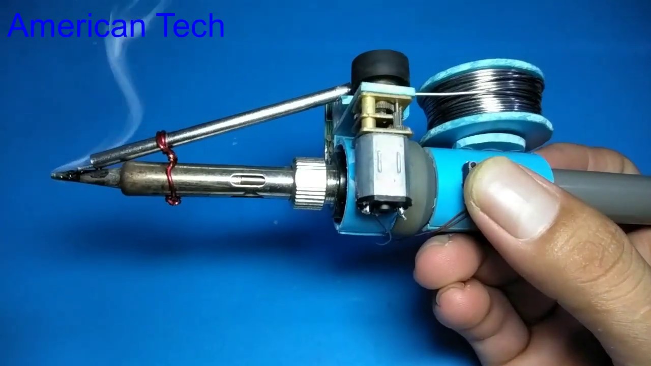Amazing idea with soldering iron , Automatically soldering iron
