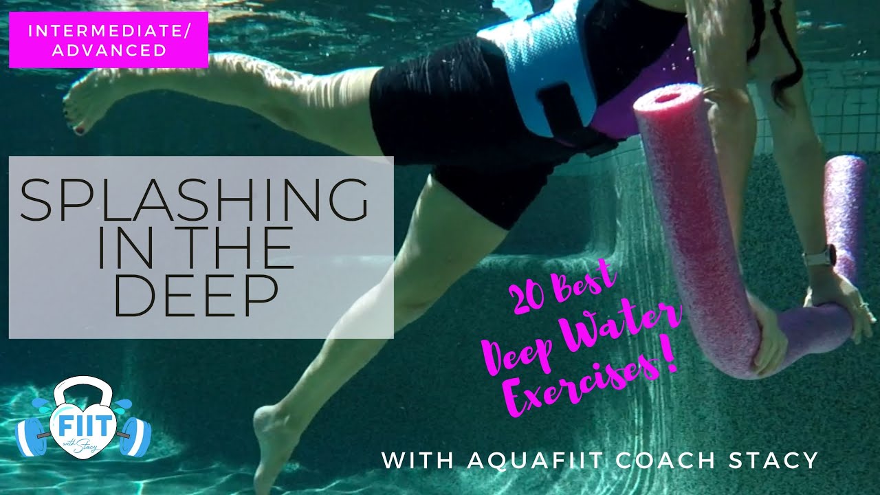 AquaFitness: тренировка в глубокой воде — 20 ЛУЧШИХ УПРАЖНЕНИЙ для глубокой части бассейна — Aqua...