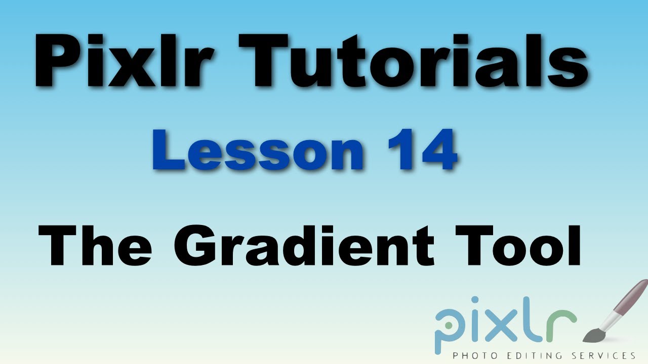 Pixlr Tutorial: The Gradient tool - Lesson 14
