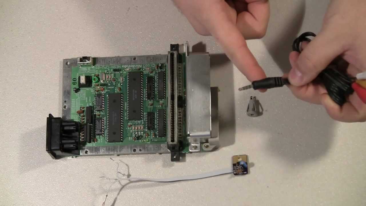 NES-101 Nintendo top loader - 3.5mm TRRS AV connector mod walk through