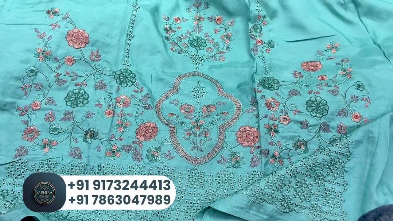 pure 100% maslin के बोरिंग वर्क डिज़ाइनर कलेक्शन | surat dress material manufacturer and wholesaler