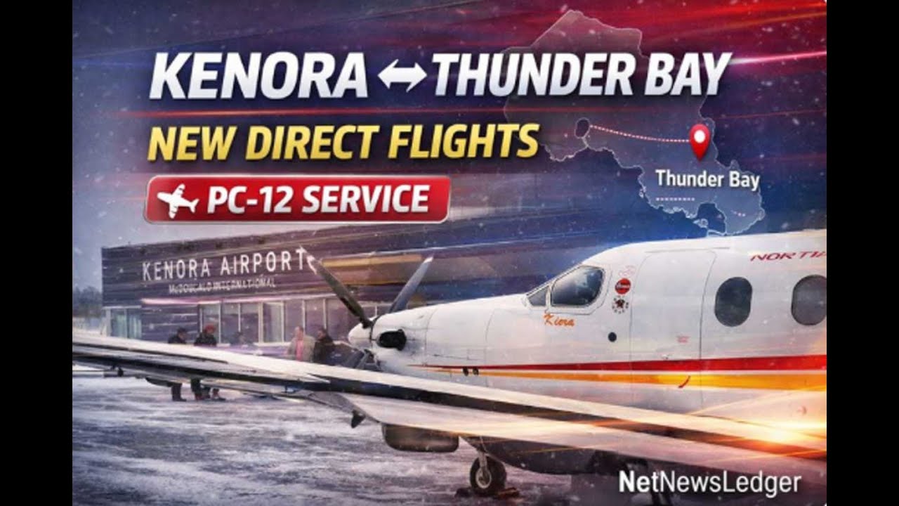 Kenora Airport Authority, North Star Air Launch Direct Kenora&ndash;Thunder Bay Passenger Service
