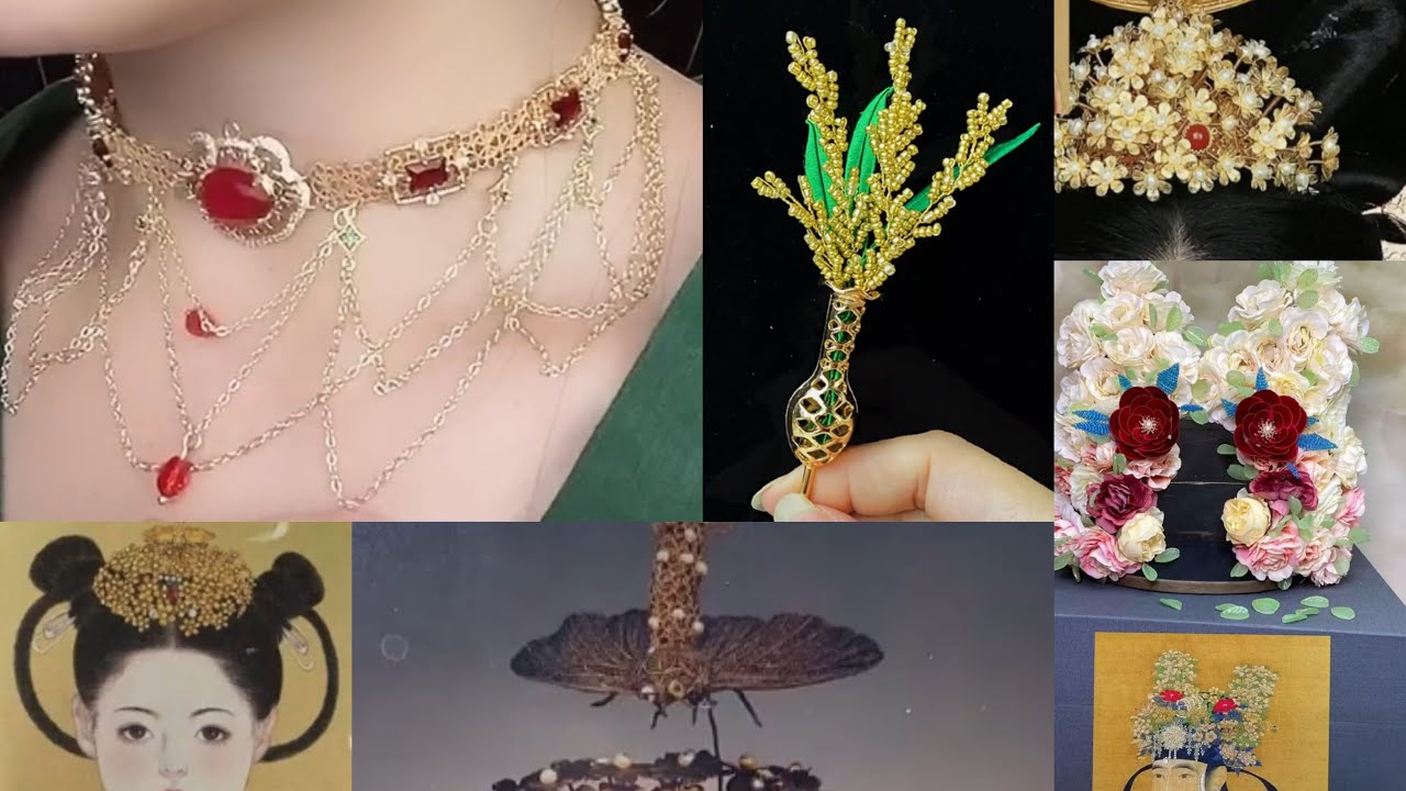 Làm trang sức cổ trang Trung Quốc | Making Chinese ancient jewelry- Nhã Di Các