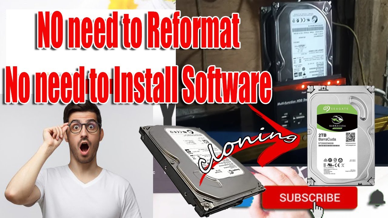 Cloning HDD by using Multi-function HDD Docking