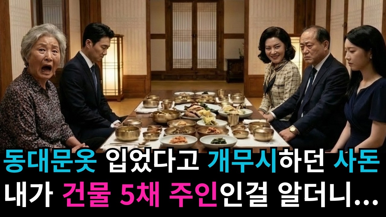 [살아온날들] 상견례에서 동대문 옷 입었다고 개무시하던 사돈, 내가 건물 5채 주인 인걸 알더니...ㅣ인생사연ㅣ오디오드라마ㅣ오디오북ㅣ사이다사연ㅣ