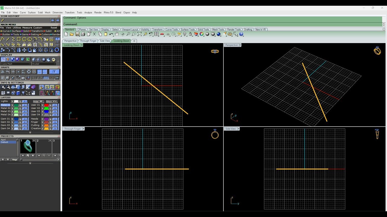 Adjusting Line Thickness in Matrixgold and M9