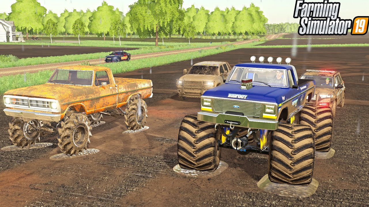 DESTROYING CRAZY FARMERS FIELDS (COPS CALLED) | BIG FOOT 4X4 | FARMING SIMULATOR 2019