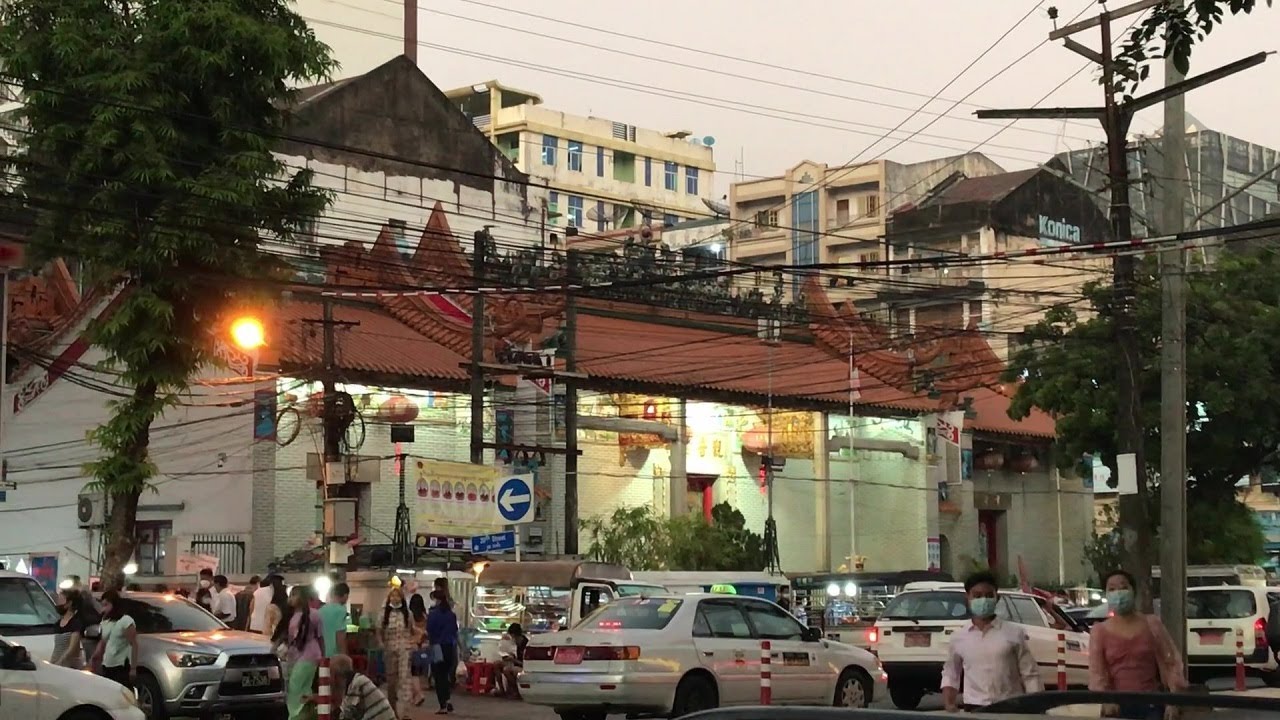 Chinatown of Yangon in 2021