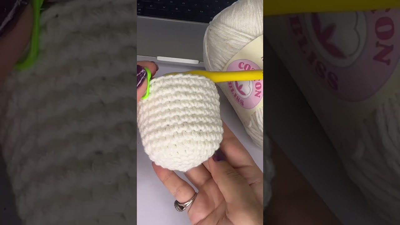 Tag a yarn buddy who would love crocheting a ghost 👻✨Using KnitPal Cotton Bliss