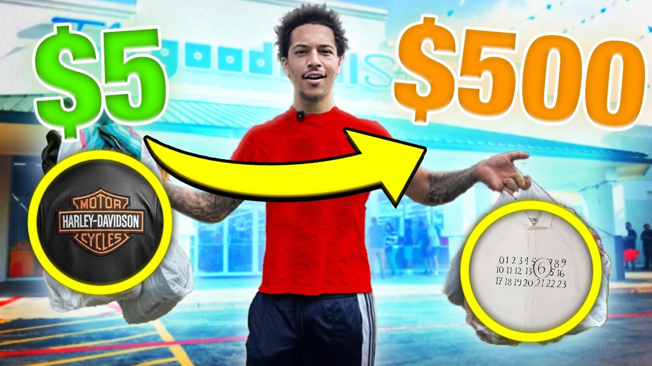CRAZIEST THIRFT VLOG EVERYTHING WAS $5 ( VINTAGE TEES, MARGIELA, SUPREME, AND MORE)