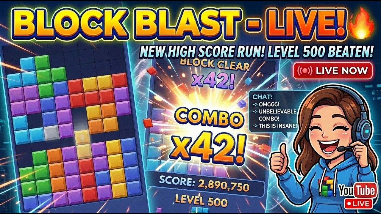 🔴 LIVE BLOCK BLAST GO GO GO!!!