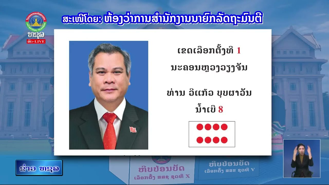 ບົດ - ລາຍຊື່ - ຊີວະປະຫວັດຫຍໍ້ ບັນດາ ສະມາຊິກສະພາແຫ່ງຊາດ - ຕອນທີ 1      [12-02-2026]