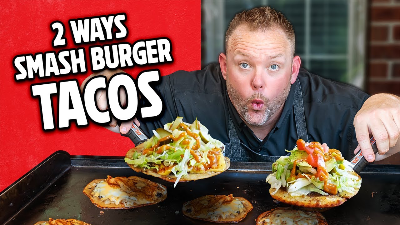 Smash Burger Tacos on the Blackstone Griddle