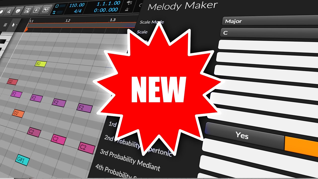 Melody Maker - Extending the Bitwig Piano Roll